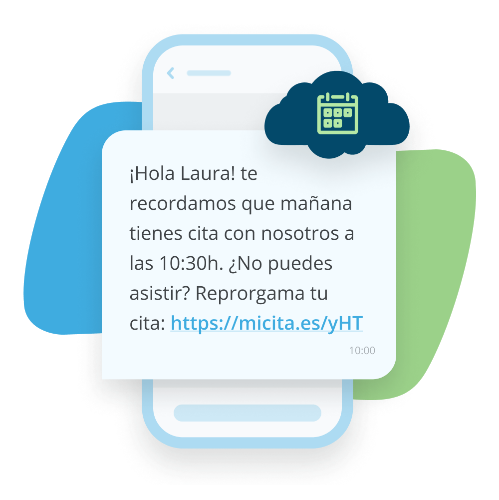 ejemplo sms recordatorio citas